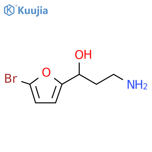 2-Furanmethanol, α-(2-aminoethyl)-5-bromo- structure