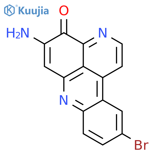 4H-Pyrido[2,3,4-kl]acridin-4-one,5-amino-10-bromo- structure