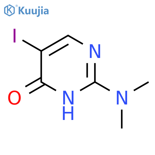 2-(dimethylamino)-5-iodo-3,4-dihydropyrimidin-4-one structure