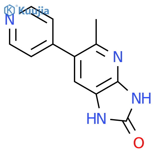 2H-Imidazo[4,5-b]pyridin-2-one,1,3-dihydro-5-methyl-6-(4-pyridinyl)- structure
