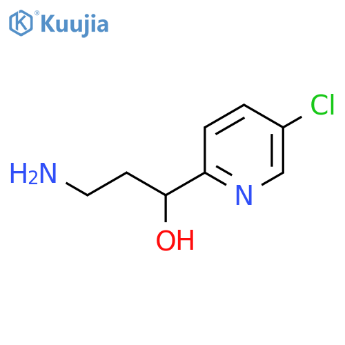 3-Amino-1-(5-chloropyridin-2-yl)propan-1-ol structure