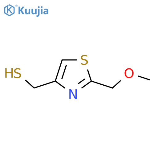 2-(methoxymethyl)-1,3-thiazol-4-ylmethanethiol structure