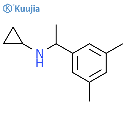 N-1-(3,5-dimethylphenyl)ethylcyclopropanamine structure