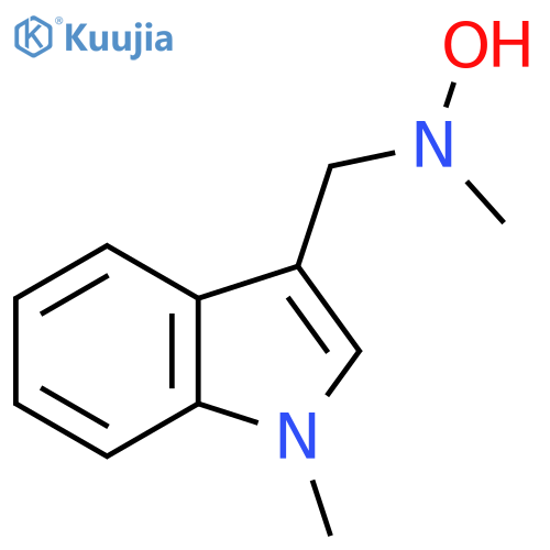N-methyl-N-(1-methyl-1H-indol-3-yl)methylhydroxylamine structure