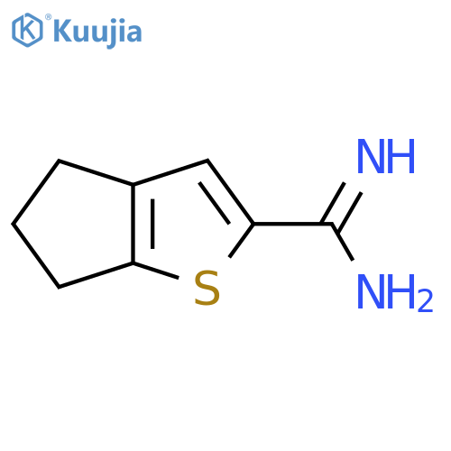 4H,5H,6H-cyclopentabthiophene-2-carboximidamide structure