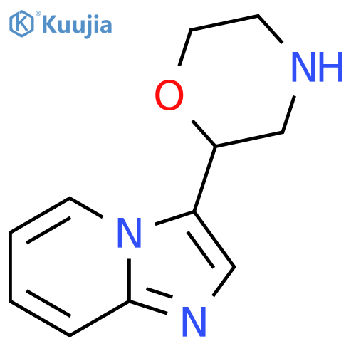 2-{imidazo1,2-apyridin-3-yl}morpholine structure