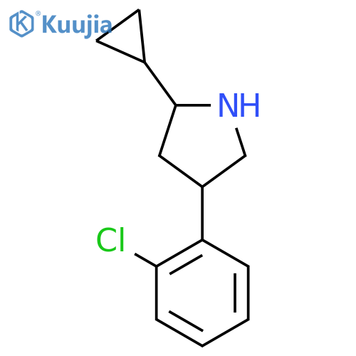 4-(2-chlorophenyl)-2-cyclopropylpyrrolidine structure