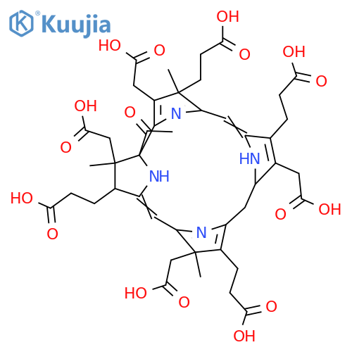 3,7,12,17-Corrintetrapropanoicacid,19-acetyl-2,8,13,18-tetrakis(carboxymethyl)-1,7,8,21-tetradehydro-9,21-dihydro-3,13,18-trimethyl-(9CI) structure