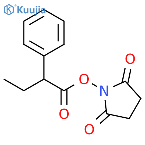 2-Phenyl-butyric acid 2,5-dioxo-pyrrolidin-1-yl ester structure