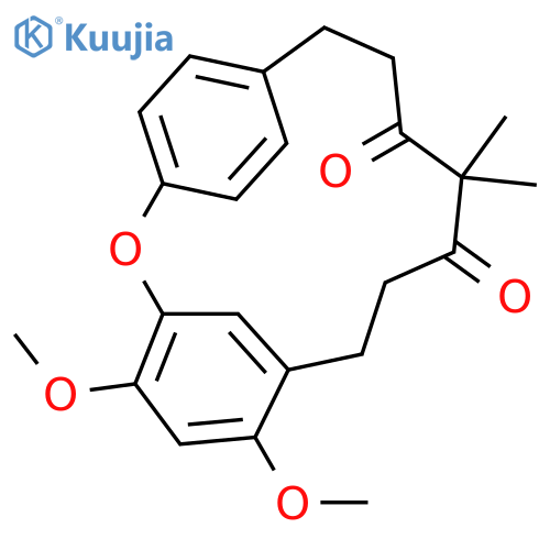 2-Oxatricyclo[13.2.2.13,7]eicosa-3,5,7(20),15,17,18-hexaene-10,12-dione,4,6-dimethoxy-11,11-dimethyl- structure