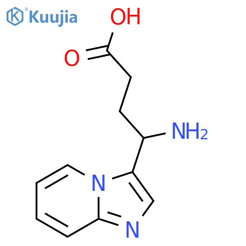 4-amino-4-{imidazo1,2-apyridin-3-yl}butanoic acid structure