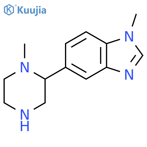 1-methyl-5-(1-methylpiperazin-2-yl)-1H-1,3-benzodiazole structure