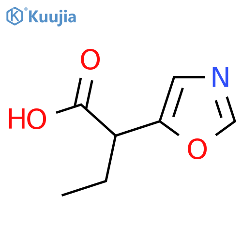 2-(1,3-Oxazol-5-yl)butanoic acid structure