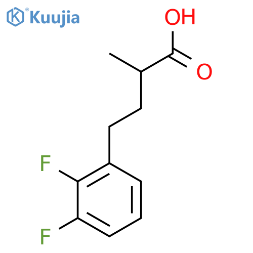 4-(2,3-difluorophenyl)-2-methylbutanoic acid structure