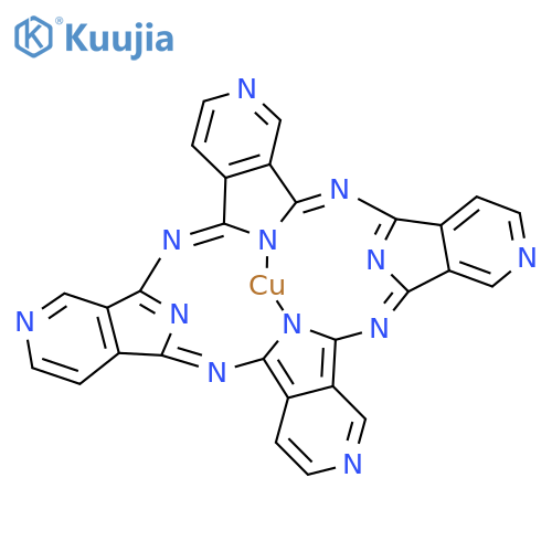 Copper(II)4,4',4'',4'''-tetraaza-29H,31H-phthalocyanine structure