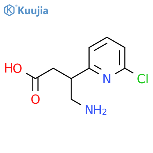 4-amino-3-(6-chloropyridin-2-yl)butanoic acid structure