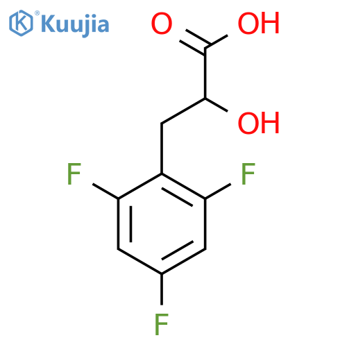 2-hydroxy-3-(2,4,6-trifluorophenyl)propanoic acid structure