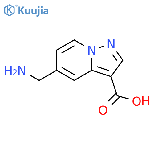 5-(aminomethyl)pyrazolo1,5-apyridine-3-carboxylic acid structure