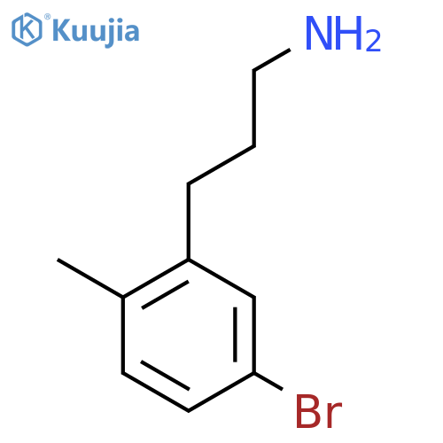 3-(5-bromo-2-methylphenyl)propan-1-amine structure