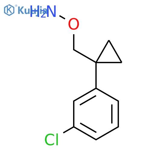 O-{1-(3-chlorophenyl)cyclopropylmethyl}hydroxylamine structure