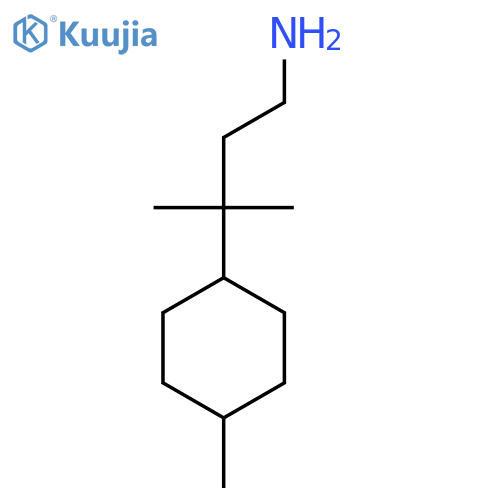 3-methyl-3-(4-methylcyclohexyl)butan-1-amine structure
