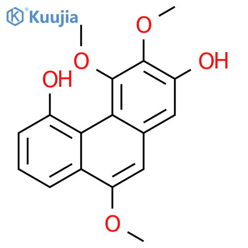 2,5-Phenanthrenediol,3,4,9-trimethoxy- structure