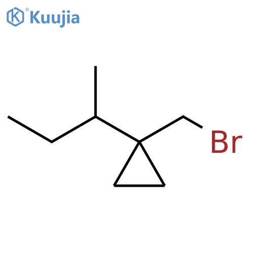 Cyclopropane, 1-(bromomethyl)-1-(1-methylpropyl)- structure