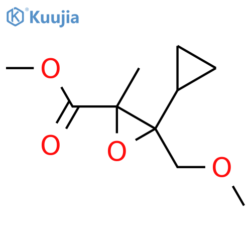 Methyl 3-cyclopropyl-3-(methoxymethyl)-2-methyloxirane-2-carboxylate structure