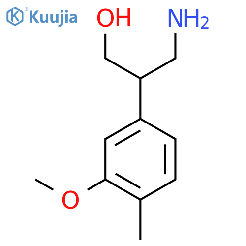 3-amino-2-(3-methoxy-4-methylphenyl)propan-1-ol structure