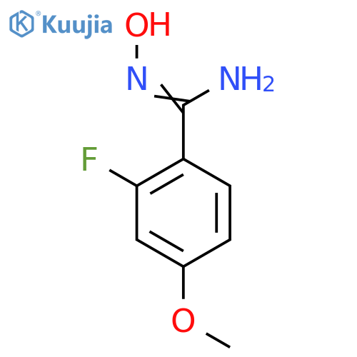 2-fluoro-N-hydroxy-4-methoxybenzene-1-carboximidamide structure