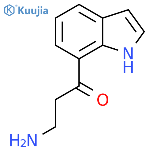 3-amino-1-(1H-indol-7-yl)propan-1-one structure