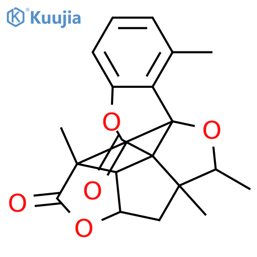 10b,7-(Epoxymethano)-6H,10bH-5,9-dioxapentaleno[1',6':2,3,4]cyclobuta[1,2-a]naphthalene-6,10(7H)-dione, 8,8a,8b,10a-tetrahydro-1,7,10a,12-tetramethyl-, (6aR,7S,8aS,8bR,10aS,10bS,12R)- (9CI) structure