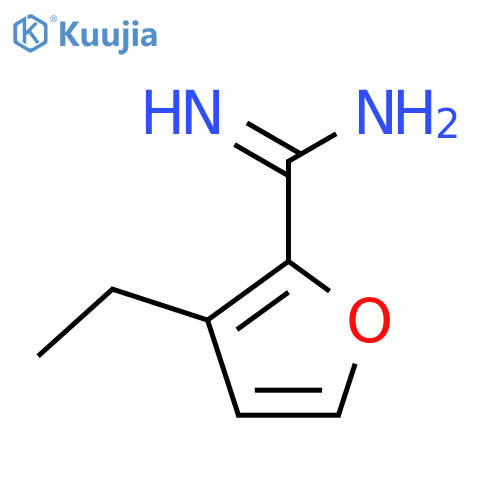 3-ethylfuran-2-carboximidamide structure