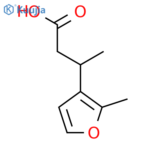 3-(2-methylfuran-3-yl)butanoic acid structure