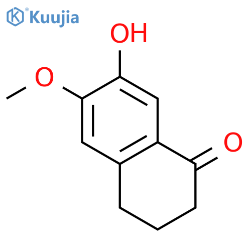1(2H)-Naphthalenone,3,4-dihydro-7-hydroxy-6-methoxy- structure