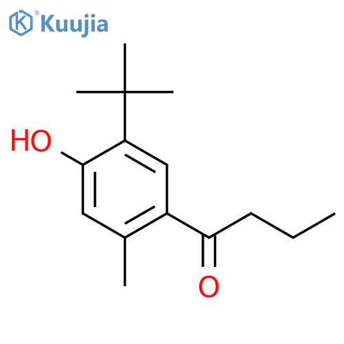 1-(5-tert-butyl-4-hydroxy-2-methylphenyl)butan-1-one structure