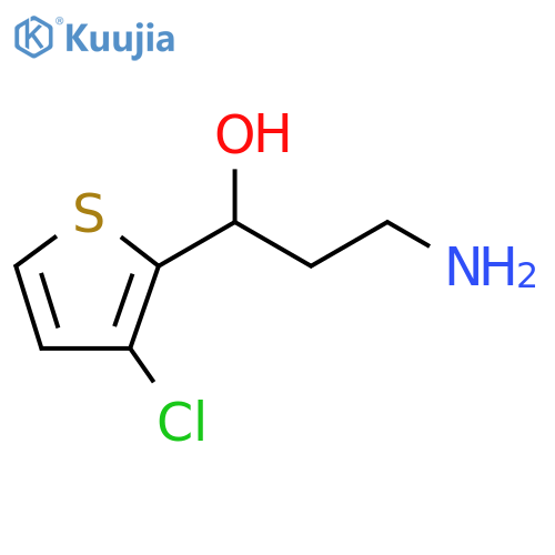 2-Thiophenemethanol, α-(2-aminoethyl)-3-chloro- structure