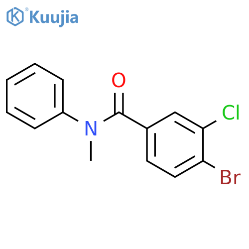 4-bromo-3-chloro-N-methyl-N-phenylbenzamide structure