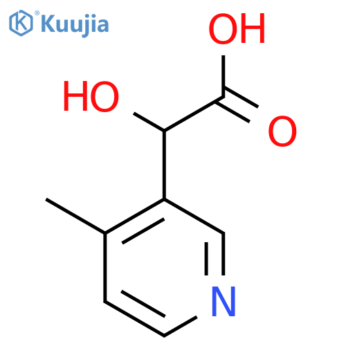 2-hydroxy-2-(4-methylpyridin-3-yl)acetic acid structure