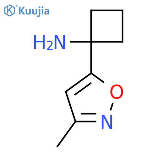 1-(3-methyl-1,2-oxazol-5-yl)cyclobutan-1-amine structure