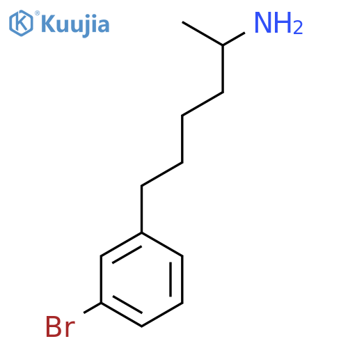 6-(3-Bromophenyl)hexan-2-amine structure