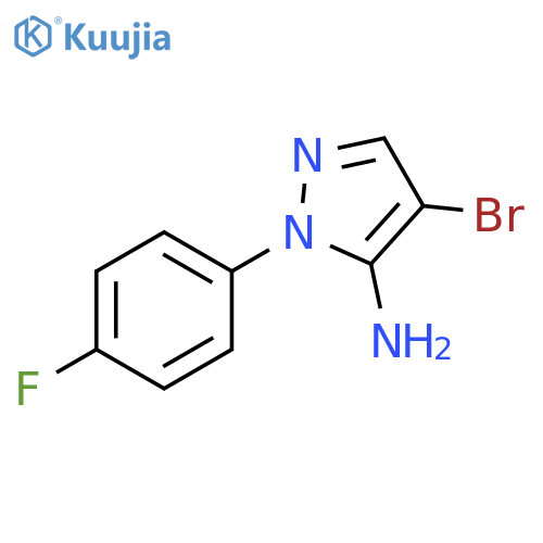 4-bromo-1-(4-fluorophenyl)-1H-pyrazol-5-amine structure