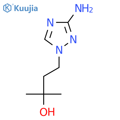 4-(3-Amino-1H-1,2,4-triazol-1-yl)-2-methylbutan-2-ol structure