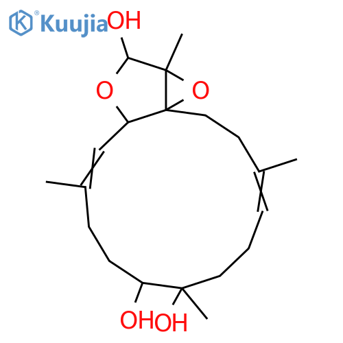7,8-Dihydroxy-1(15),3,11-cembratrien-16,2-olide; (2R*,3E,7S*,8R*,11E)-form, 1R*,15R*-Epoxide, 16S*-alcohol(lactol) structure