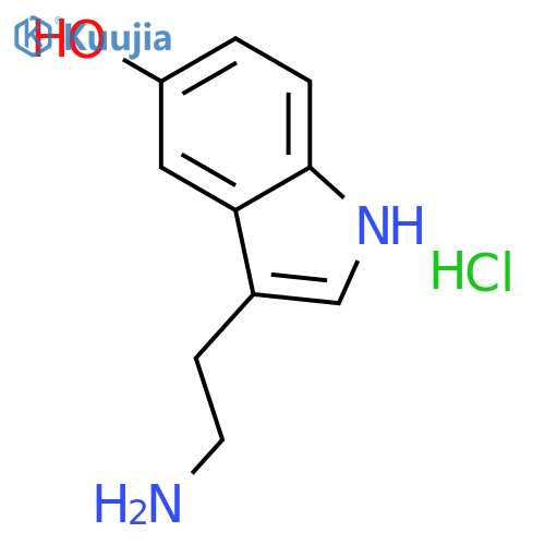 Serotonin hydrochloride structure