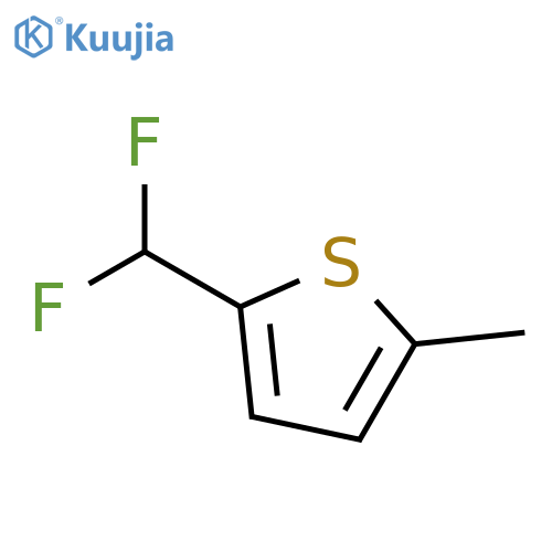 Thiophene, 2-(difluoromethyl)-5-methyl- structure