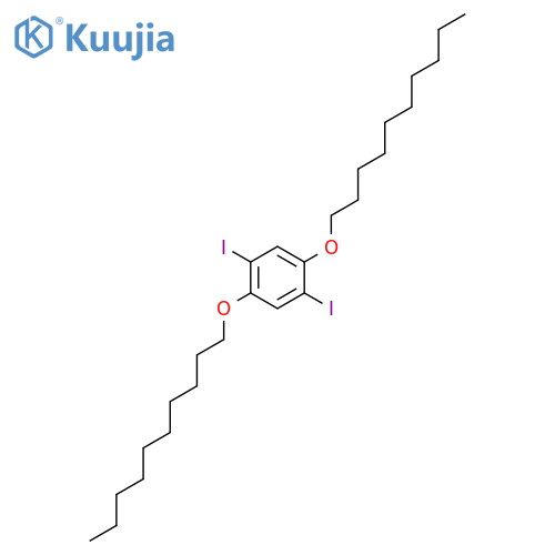 Benzene,1,4-bis(decyloxy)-2,5-diiodo- structure