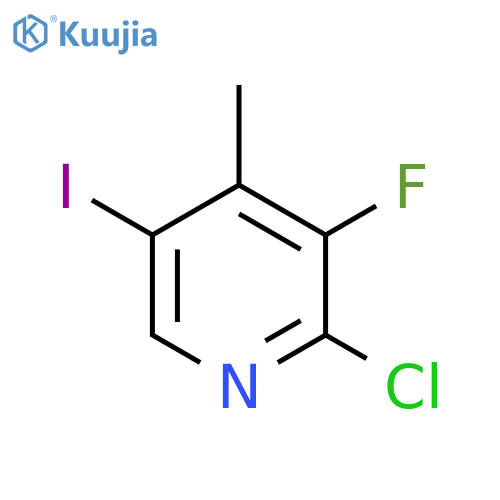 2-Chloro-3-fluoro-5-iodo-4-methylpyridine structure
