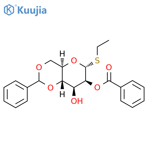 Ethyl 2-O-benzoyl-4,6-O-benzylidene-D-thiomannopyranoside structure