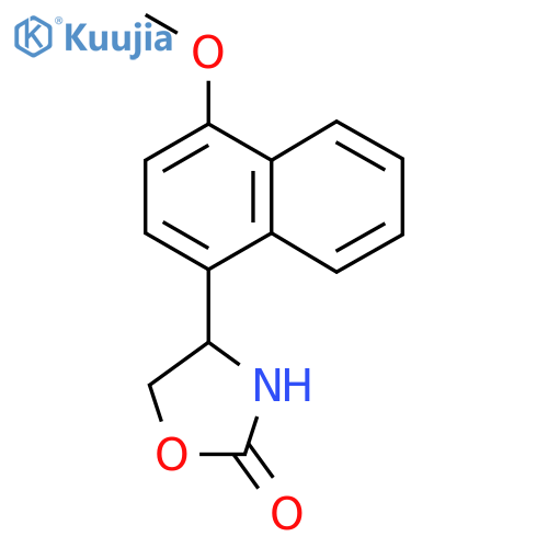 4-(4-methoxynaphthalen-1-yl)-1,3-oxazolidin-2-one structure